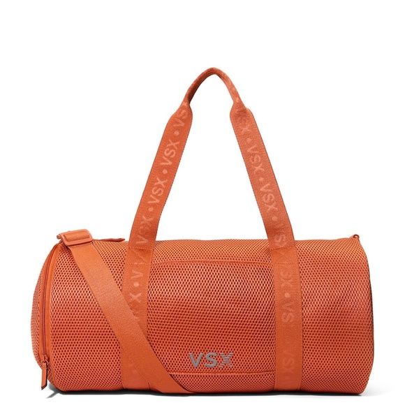 New Victoria’s Secret VSX Collection Cinnamon Orange Mesh Duffle Bag - Picture 1 of 2